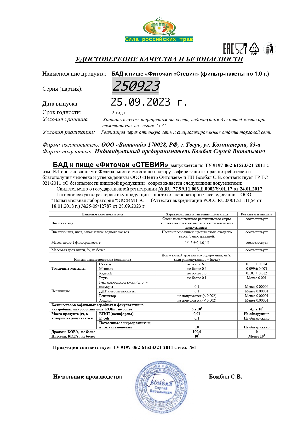 Паспорт №092023